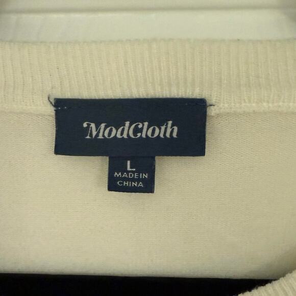 ModCloth Charter School 3/4 Sleeve Sweater - Picture 3 of 6